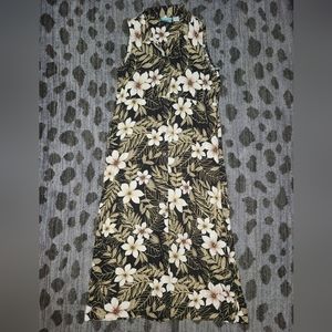 Bahama Beach Tropical Button-up Dress sz M